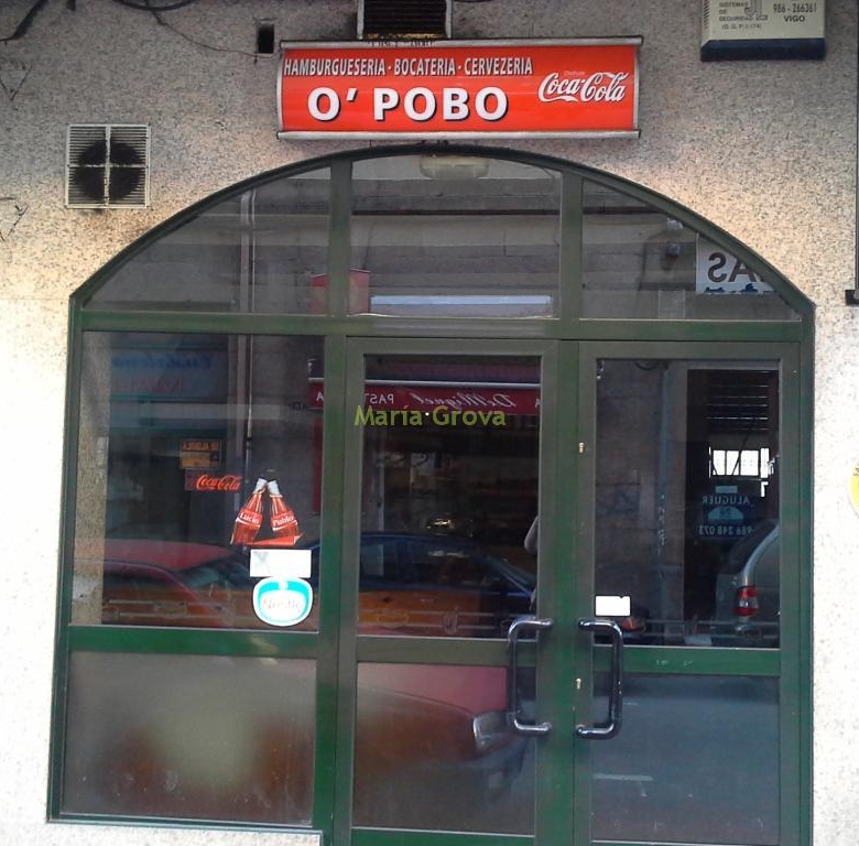 Local hamburguesería O Pobo, en Manolo Martínez