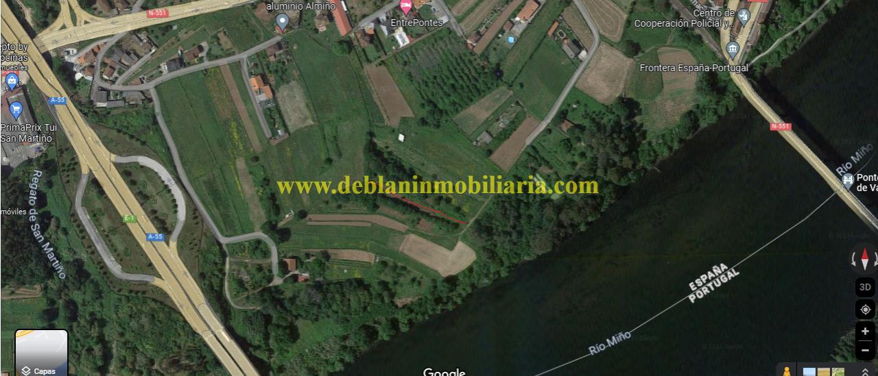 TERRENO RÚSTICO DE 889 M2, A 1 KM, DE TUI