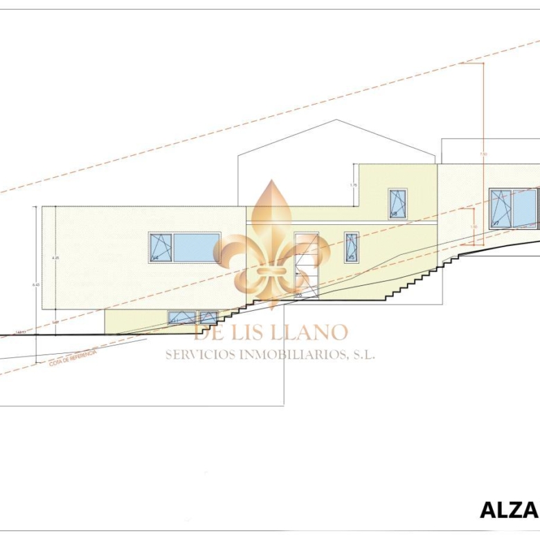 Venta de solar con proyecto y licencia para vivienda unifamiliar en dos alturas