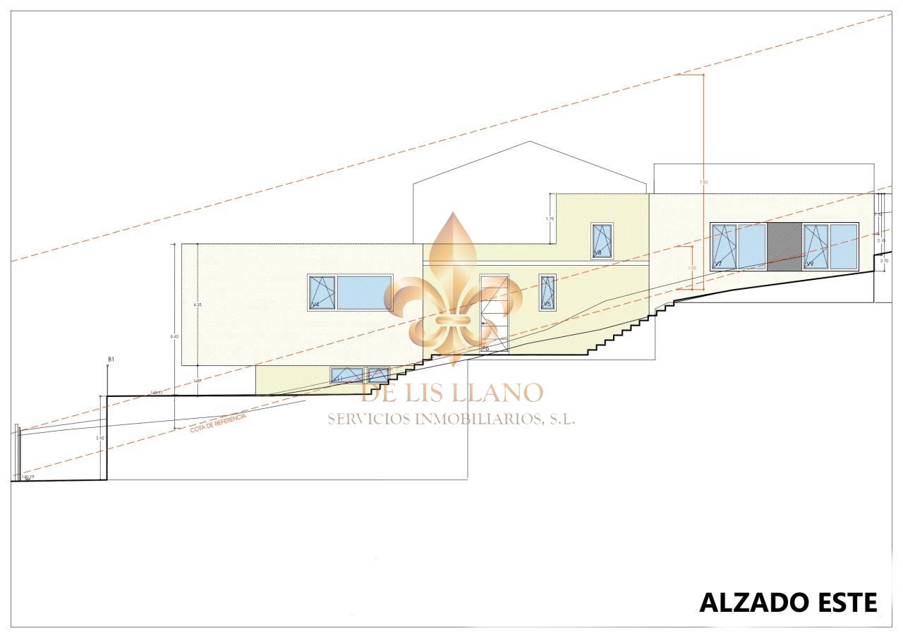 Venta de solar con proyecto y licencia para vivienda unifamiliar en dos alturas