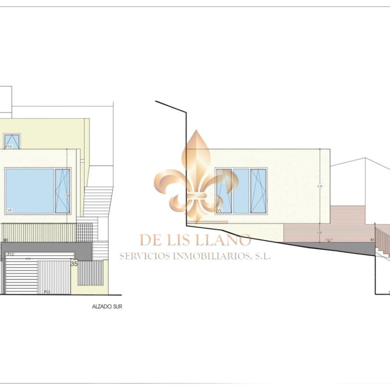 Venta de solar con proyecto y licencia para vivienda unifamiliar en dos alturas