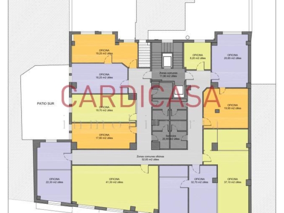 Entresuelo de 430 m² en pleno centro de Vigo.