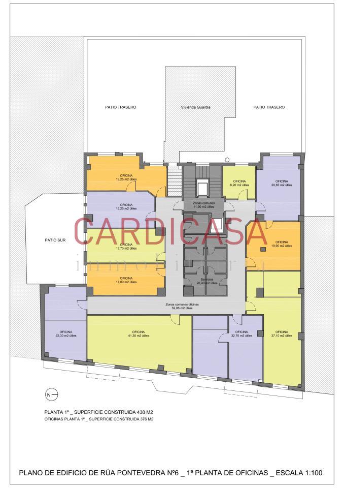 Entresuelo de 430 m² en pleno centro de Vigo.