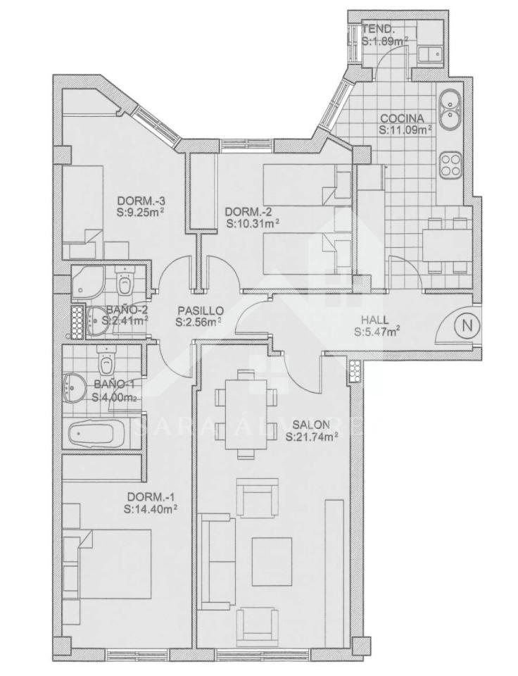 176588441184200168044_176588404614 SE VENDE LUMINOSO Y MODERNO PISO DE TRES HABITACIONES ZONA CAMPOLONGO