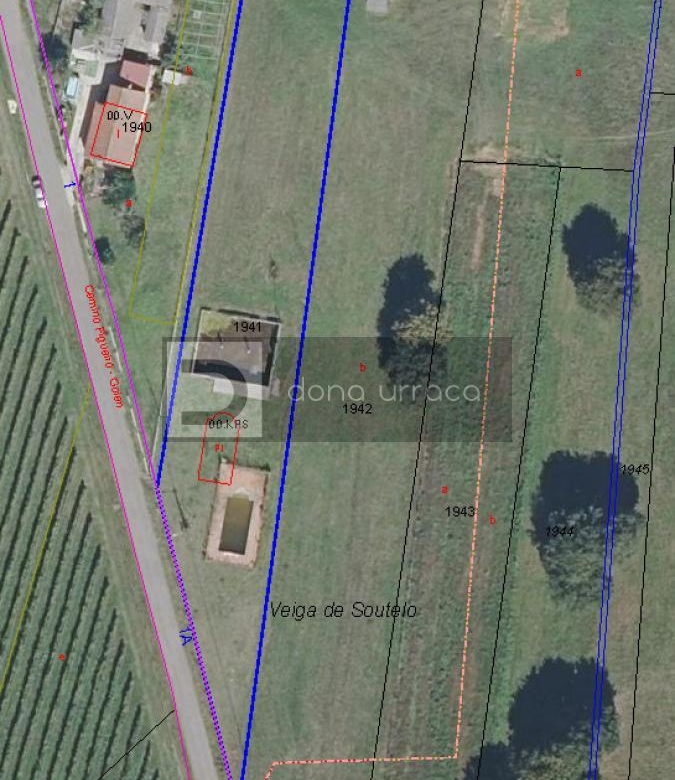 Parcela urbanizable 2.569 m² con proyecto, sótano y piscina en Goián (Tomiño)