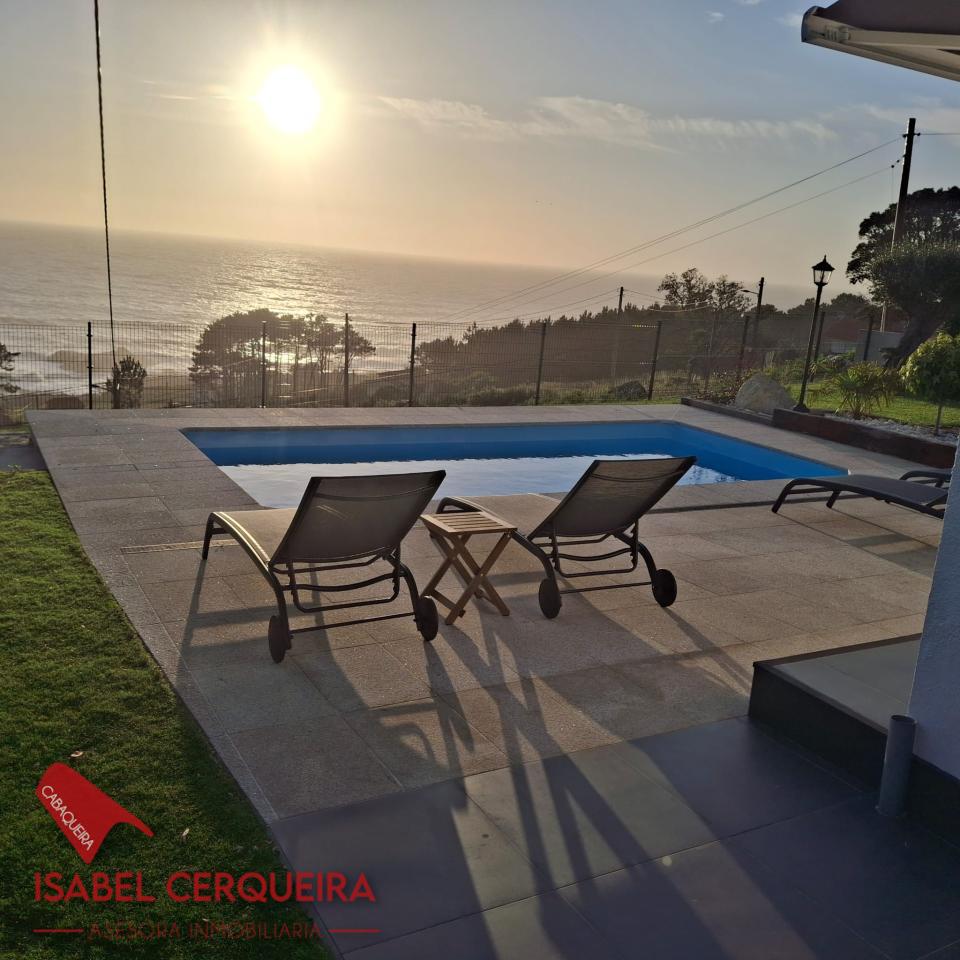 Alquiler Vacacional SOLO A PARTIR DE 1er DE MAYO HASTA el 16 DE JUNIO 2027 CASA VERAVERDE | Piscina Privada, Jardín y Vistas al Atlántico en O Rosal