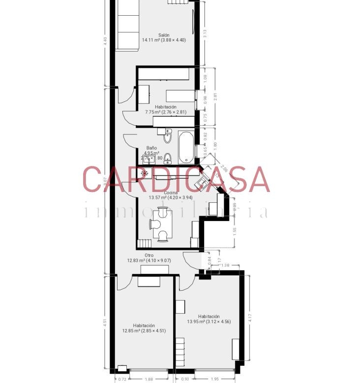 Vivienda amplia y muy luminosa con vistas al mar y dos plazas de garaje en la zona de Teis.