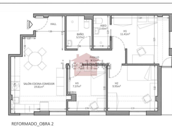 VENTA DE PISO REFORMADO JUNTO A LA ESTACIÓN DE AUTOBUSES.REF:10641
