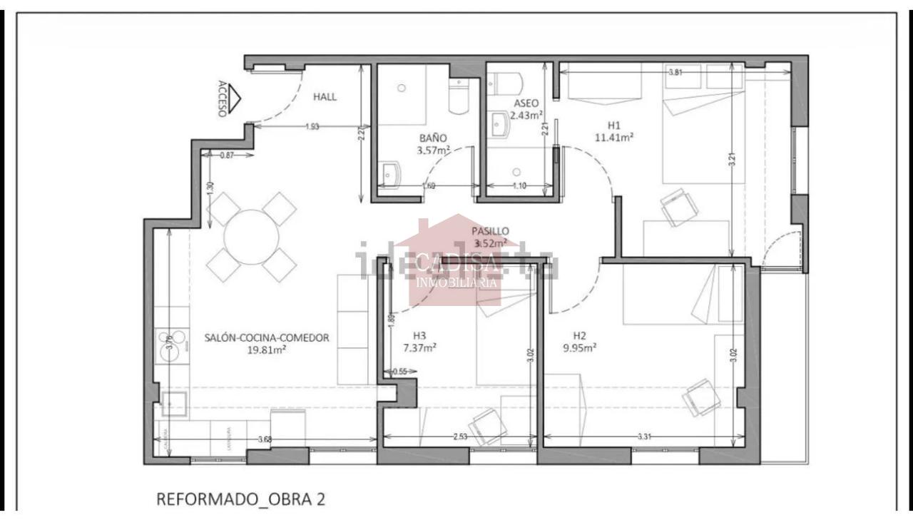 VENTA DE PISO REFORMADO JUNTO A LA ESTACIÓN DE AUTOBUSES.REF:10641