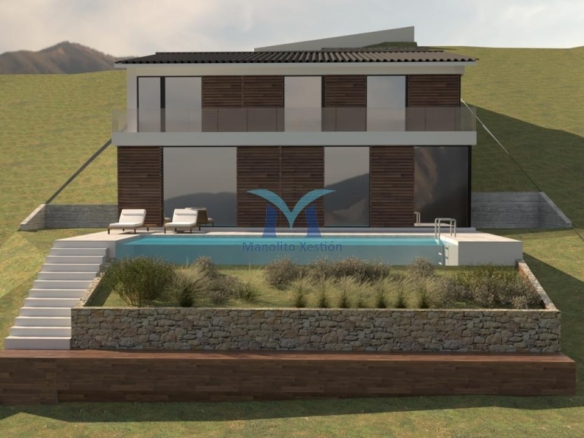 Finca con Vistas al Mar, de 1.533 m² con proyecto para vivienda unifamiliar con piscina en Ameixenda – Cee