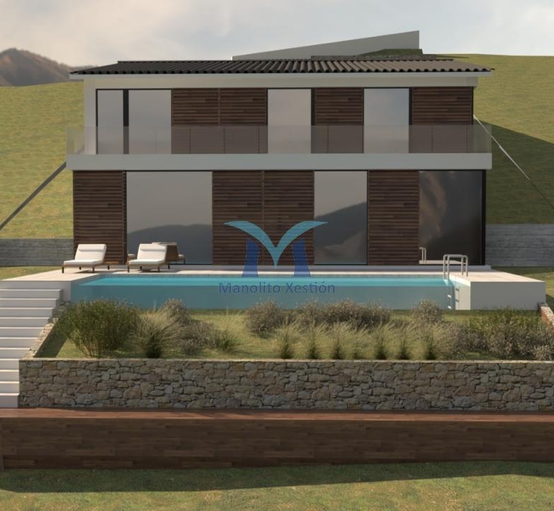 Finca con Vistas al Mar, de 1.533 m² con proyecto para vivienda unifamiliar con piscina en Ameixenda – Cee