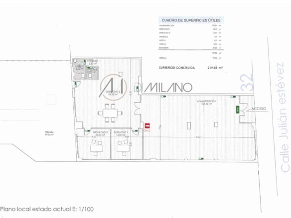 Local comercial de 225 m2 en Xulián Estévez