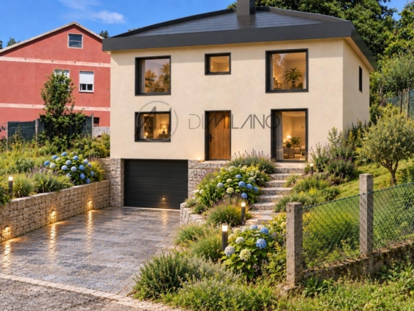 Solar de 577 m² con proyecto y licencia para vivienda unifamiliar en Lavadores, Vigo