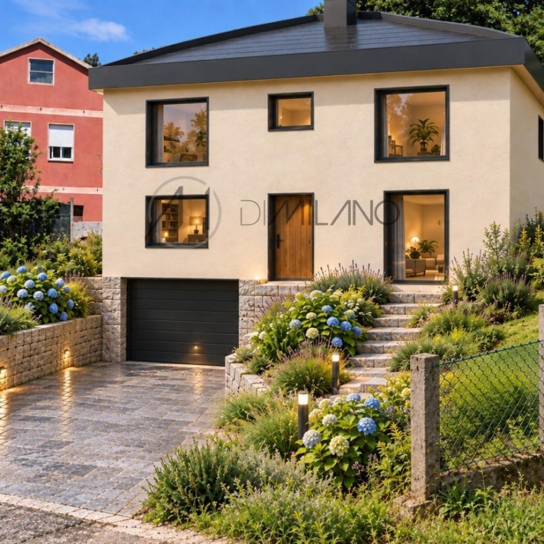 Solar de 577 m² con proyecto y licencia para vivienda unifamiliar en Lavadores, Vigo