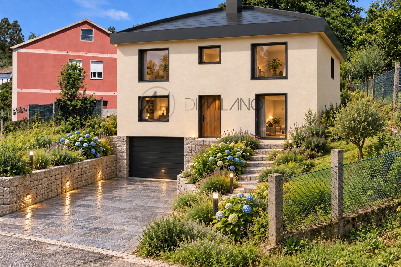 Solar de 577 m² con proyecto y licencia para vivienda unifamiliar en Lavadores, Vigo