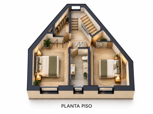 Solar de 577 m² con proyecto y licencia para vivienda unifamiliar en Lavadores, Vigo