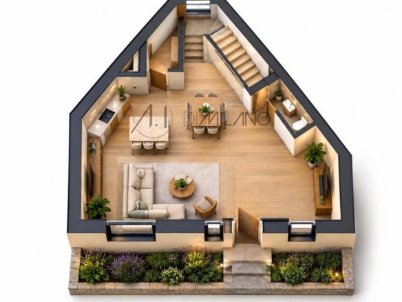 Solar de 577 m² con proyecto y licencia para vivienda unifamiliar en Lavadores, Vigo