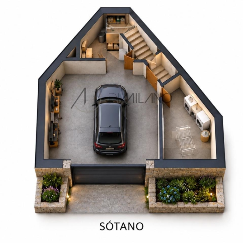 Solar de 577 m² con proyecto y licencia para vivienda unifamiliar en Lavadores, Vigo