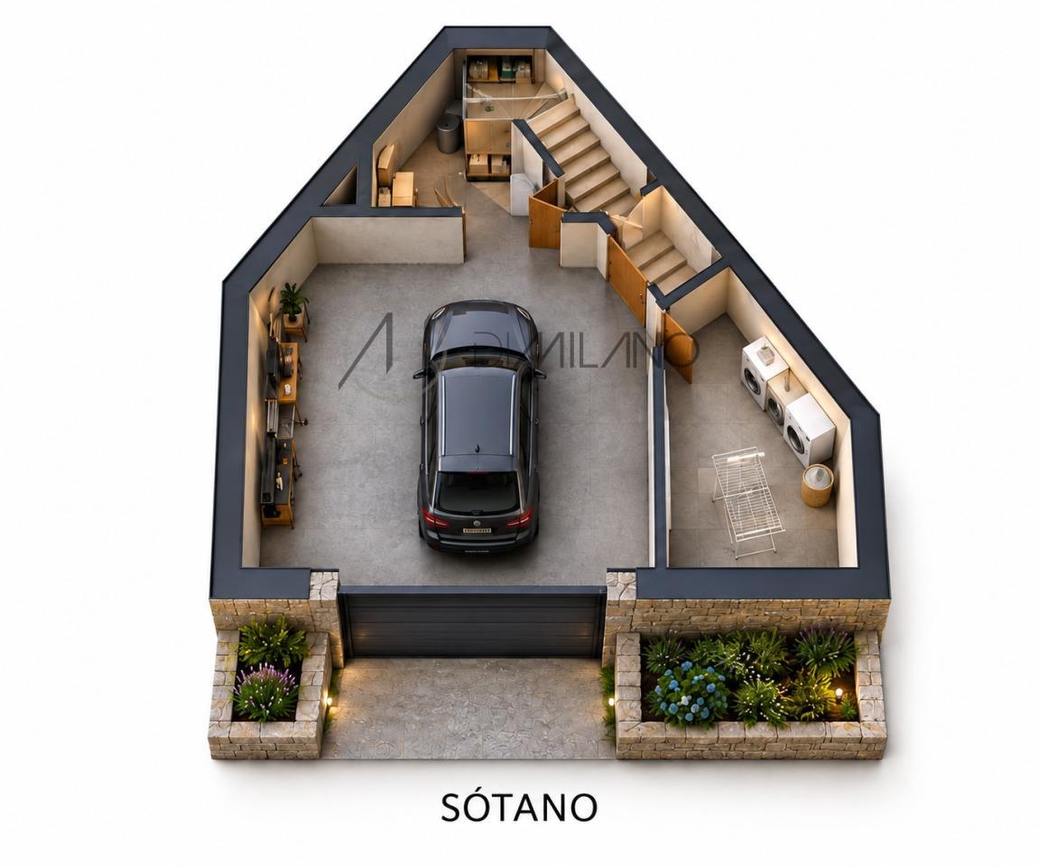 Solar de 577 m² con proyecto y licencia para vivienda unifamiliar en Lavadores, Vigo