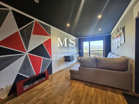 Piso moderno de 90 m² en Mondariz con vistas al monte, garaje y trastero