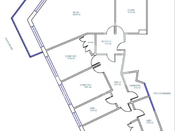 SE VENDE PISO TOTALMENTE EXTERIOR Y LUMINOSO DE 4 HABITACIONES PRÓXIMO A LA PLAZA ELIPTICA EN LA CIUDAD DE VIGO