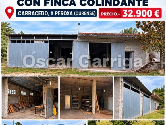 ¡OPORTUNIDAD INMOBILIARIA EN PLENA NATURALEZA!  SE VENDEN NAVES INDUSTRIALES CON FINCA COLINDANTE